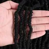 Bomb Twist Crochet Hair 14 pouces Spring Twist Tressage Passion Twist Pré-boucle Crochet Synthétique Extension de Cheveux Fluffy Twisted Dreadlocks Cheveux pour Femmes LS02