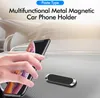 F6 Magnetic Car Phone Holder Mini Metal Plate Cellphone Stativ för mobil stark magnetadsorption