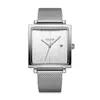 2022NEW Julius nouvelle montre d'affaires de femmes de bande de maille d'acier inoxydable carré élégant montre-bracelet à Quartz 30M étanche JA-1207