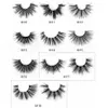 3D Mink Eyelashes Natural Cílios Falsos Longo Eyelash Extensão Faux Falso Olho Olho Lashes Maquiagem Ferramenta 8 Pares / Set RRA1886