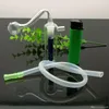 Renk mini taşınabilir yivli cam sigara su ısıtıcısı Toptan Bongs Yağ Brülör Boruları Su Cam Boru Petrol Kuyuları Ücretsiz Kargo Sigara