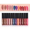 New 12 Color Liquid Waterproof Elegant Matte Smooth Lipstick Lip Stick Lipgloss Long Lasting Sexy Nude Lip Gloss