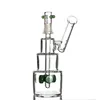 7,3 tums hitman glas bongs rökning rör mini glas oljeplattor hookahs unika vatten bong bägare återvinningsbubbler med 14mm led