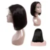 Kurze Bob-Perücken für schwarze Frauen, glattes Echthaar mit vorgezupftem Haaransatz, Brizillian 13x4 Lace-Frontal-Haare auf 11287993324657