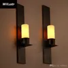 Willlust Timmeren과 Ekster Wall Sconce Kevin Reilly Candle Lamp 빈티지 Frosted Glass Light Iron Wall Lighting249m