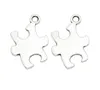 silver autism puzzle charm