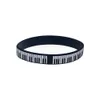 100pcs Bracelet en caoutchouc en silicone clé piano idéal à utiliser dans tous les avantages cadeaux pour les fans de musique 232Z