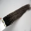 Afro Kinky Curly Tape dans les extensions de cheveux humains 100g 40pcs sans couture 100% Remy Human Tape Extensions de cheveux