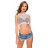 Kvinnors Vintage Låg Midja Rough Cutting Hot Skinny Denim Shorts With Taskles Fashion Night Out Stage Short Jeans Sexy DJ Punk Clubwear S-XXL