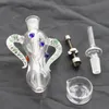 Nectar Collector Kit Glass Bong Water Pipes Hookahs Smoking with Titanium Nail Dab Straw Mini Nector Collectors Wax