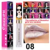 120 unidades / lote DHL Cmaadu brilho gloss beleza menina diamante brilho labial tonalidade impermeável de longa duração do flash de ouro batom líquido