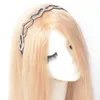 Lady Hairband Headband Clip Crystal Rhinestone Plast tillbehör Hjärtform R476