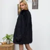 Women Long Style Faux Fur Coat Winter Thick Warm Fur Jackets Coat Fluffy Elegant Artificial Outwear Overcoat Plus Size 3XL