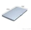 Business Name Credit ID Card Case Holder Aluminium Visitkort Hållare Kortfiler Aluminium Silver Färg Alff