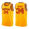 escuela secundaria Allen 3 Iverson University Dwyane 3 Wade Jersey verde azul bordado camisetas de baloncesto al por mayor