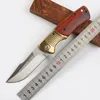 DA96 Coltelli Coltello da caccia tattico Coltello da campeggio in legno Coltello da sopravvivenza all'aperto Lama pieghevole Temprato 440C 58HRC Strumento tascabile portatile EDC Apertura rapida