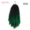 14inch Naturlig längd Spring Twist Crochet Braids Hair Extension Ombre Blond Boouncy Marley Twist Crochet Braids Hair Extensions Jumbo Braid