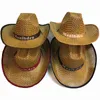 2019 Nueva moda Casual Sombrero de paja de verano con ala grande Gorra de vaquero occidental Gorra de playa para hombres Sombrero de bambú Sombrero para el sol