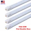 LED Tubes 8FT 8 Feet Single Pin FA8 LED T8 Tube Light Fixture 45W 65W V Shaped Tube Light Double Rows Bulbs