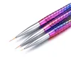 3 PCS/Set Mermaid Nail Art Dotting Pen Fish Design Stainless Steel Nail Art Painting Pen