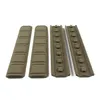 Tactical 4pcs Rubber soft Anti Slip Rail Cover Handguard picatinny rail sections Keymod Rail Cover
