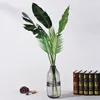5 sztuk Sztuczne rośliny Zielona Palma Liście Symulacja Rośliny Tropikalne Żółw Liść Do Dekoracji Home Ślub Boże Narodzenie Akcesoria Dekoracje