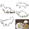 Cake Cookie Biscuit Cutter Decorating Mold Roestvrijstalen Dinosaurus Dierlijke Fondant Gebak Bakken Gereedschapsmodus