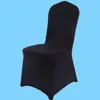 Colour white cheap chair cover spandex lycra elastic chair cover strong pockets for wedding decoration el banquet whole7875443