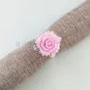 Rose Flower Napkin Ring 8 Colors Napkin Holder Serviette Holder For Wedding Party Dinner Table Decoration Accessories