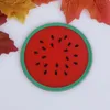 50psc / partia Cup Mat Pads Cute Fruit Wzór Coaster Silikonowe Kubki Uchwyt Poduszki Grube Napoje Maty Stołowe Podstawki Kubek Pad DBC BH2775