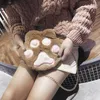 かわいい猫の足のチェーンバッグ女性クロスボディパックティーンエイジャー女の子ハンドバッグキッズロリータ豪華な柔らかいピンクの足シングルショルダーバッグ