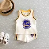Summer Baby Kids Sports Set Children Cotton Fashion Sleeveless Motion Vest Suit Pure Cotton Gown Basketball Clothes3623752