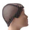 Spitzenfront-Perückenkappe für die Herstellung von Perücken mit verstellbarem Riemen und schwarzen Stretch-Kuppelkappen zum Weben von Haaren