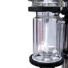 ZZKD Lab Supplies Réacteur à bouilloire à double couche cylindrique en verre 3L Unité de réaction chimique avec support en acier inoxydable Réactions multiples