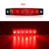 Wskaźnik LED Light Truck Side Marker 12 V 24 V 6 SMD Auto Samochód Turn Signal Lights Lights Lorry Przyczepa Ogon Lampa hamowania