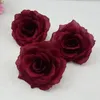 100pcs 10cm artificial rosa flor de flor flor de natal flores decoração bola beijando bola fazendo ouro prateado branco2827