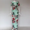 Women Floral Dresses 5 Styles Print Short Sleeve Boho Dress Evening Gown Party Long Maxi Dress Summer Sundress Maternity Dress OOA3238