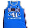 Sweet Lou Dur #41 Harlem Globetrotters Retro Basketball Jersey heren ED Custom elke nummernaam Jerseys