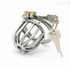 Rostfritt stål Virginity Lock Chastity Device Cock Cage CB6000 Metal BDSM Bondage Penis Ring Lock Restraint Man Sexleksaker