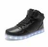 Güçlüshen Yeni USB Şarj Çocuk Sneakers Moda Aydınlık Işıklı Renkli LED Işıkları Çocuk Ayakkabı Rahat Düz Erkek Kız Ayakkabı