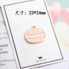 Food Hamburger Enamel Gold Plated Color Charms Pendants for Handmade Diy Earrings Necklace Key Chain Bracelet Jewelry Making Accessories