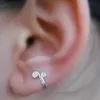 1 par falska tragus piercing clip-on skruv tillbaka näsring 14k gult guld fylld manschett öron manschett tragus örhänge280g