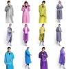 6 colori impermeabile EVA impermeabile cappotto antipioggia con cappuccio bambini grandi poncho trasparente impermeabile leggero ambientale portatile cappotto lungo vento M999