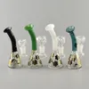 Recycler Glass Water Pipe: Mini Beaker Bong with 14mm Female Joint and Glass Bowl