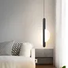Modern LED Pendant Lights for Dinning Room Bedside Bar Hem Deco Hänge Lampa Fixtures 90-260V vit / svart färg