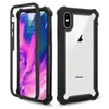 Clear Bumper Case For iPhone 8 7 6 PLUS X XR XS MAX Fashion Style Full Body Protective Hybrid Dual Layer Shockproof Acrylic Back Cover With Airbags