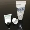 White Plastic Cosmetic Tube Refillable Lip Balm Container Trial Packing Squeezed Upside Down Bottle for Hand Cream Sunscreen Shamp8525199