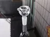 Hookahs glas skålbitar bongs skålar tratt rigg tillbehör 18mm 14 mm manlig kvinnlig hård skål för rökning vattenrör dabbar riggar bong glid