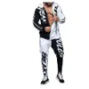 2 Stuks Mens Kleding Streetwear Hip Hop Ropa Hombre Set Slanke Casual Trainingspak Mannen Zipper Jacker + Potlood Pants Sport Men Sets