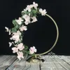 Wedding Props Christmas Party Decoration Wrought Iron hoop Circle Round Ring Arch Backdrop Stand Flower Arrangement Shelf
